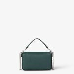 FENDI Baguette® Mini Dark green Selleria bag with 309 hand-sewn topstitches - Image 5